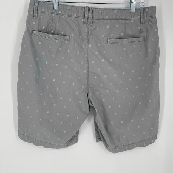 Penguin Shorts Men’s 34 Nautical Print Coastal Cruise Vacation Beach Resortwear - Picture 2 of 9